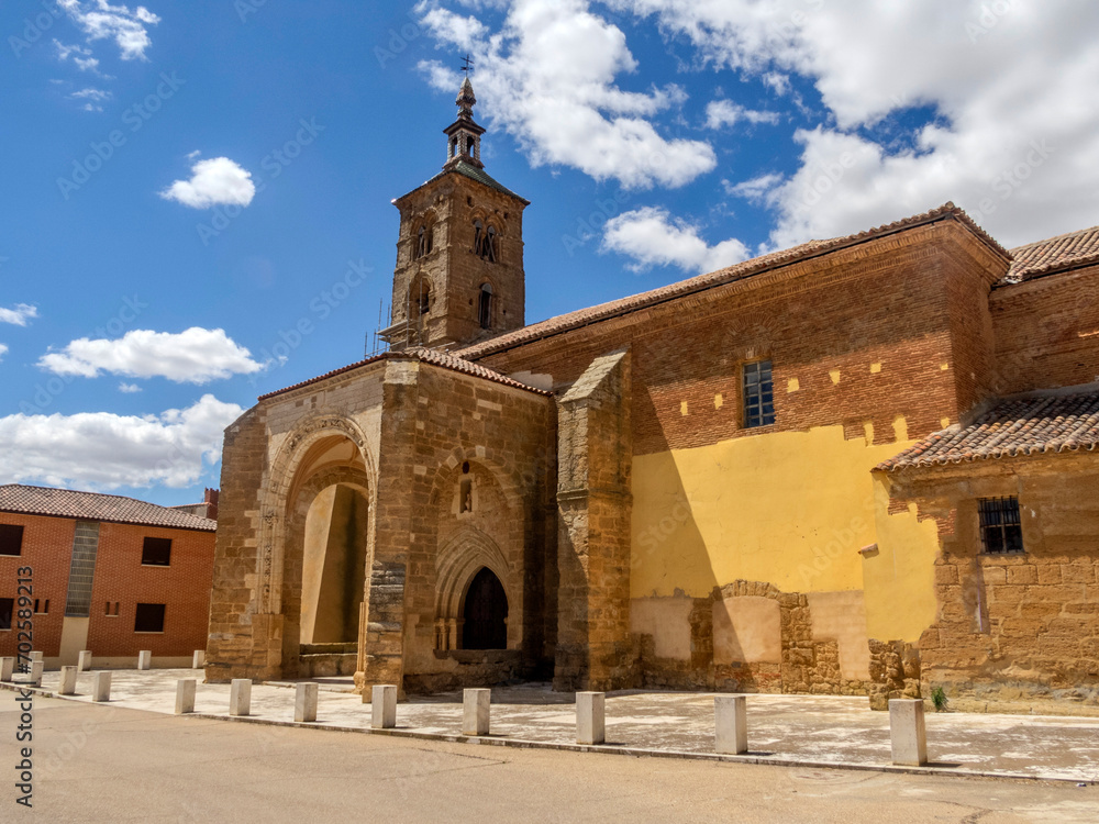Church of Santa Maria del Rio (13th century modified in the 16th). Castroverde de Campos, Zamora, Spain.