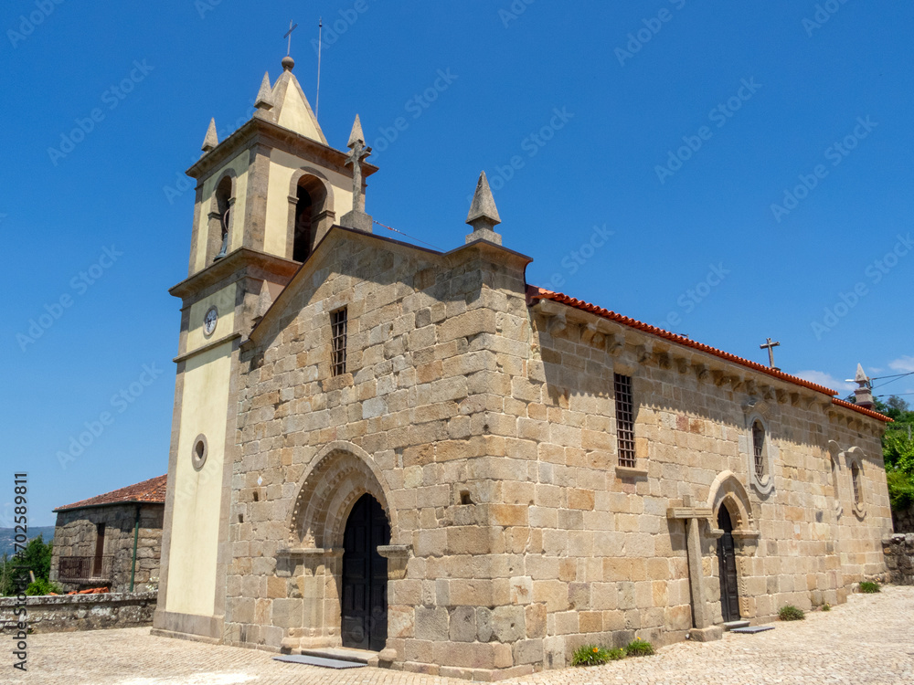 Church of São Cristóvão de Nogueira. Cinfães, Portugal.