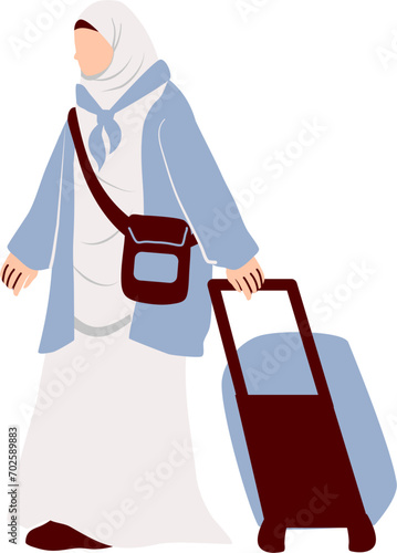 Indonesia muslim people come back after perform hajj