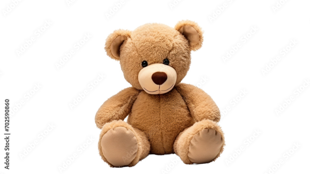 Cute teddy bear 1 piece isolated on white background Cute teddy bear 1 piece isolated on white background