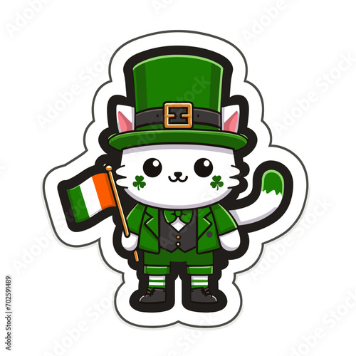 st patricks day cat