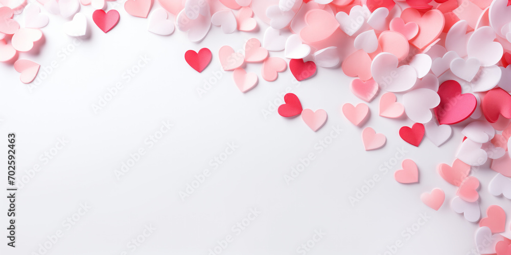Hearts Unite in Celebration, Valentine Background Concept