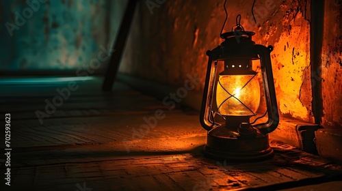 Historisches Licht: Alte Lampe in neuem Glanz photo