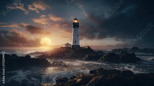 Lighthouse Beauty on an Isolated Island