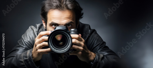 Spy paparazzi photographer, Peeping Spying and Surveillance, Secret Information, Espionage Privacy Investigation,  private detective photo