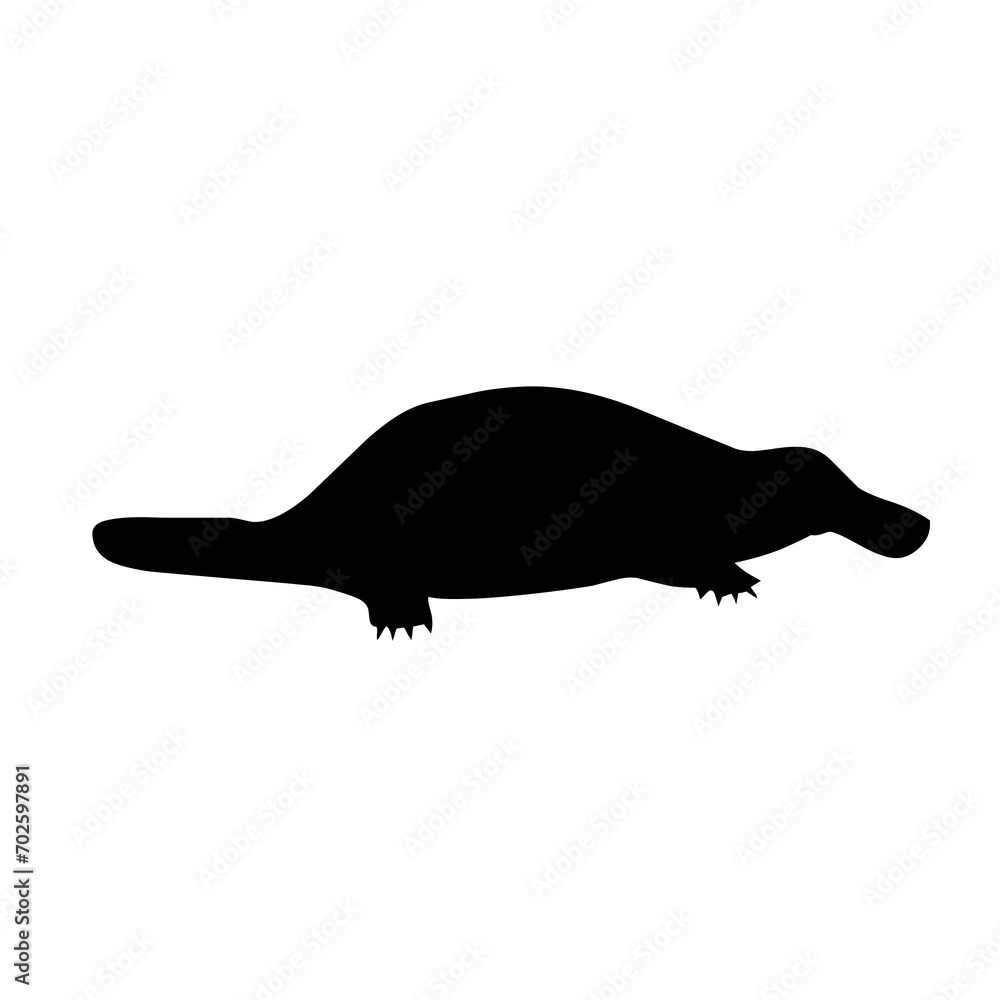 Crocodile silhouette in PNG format