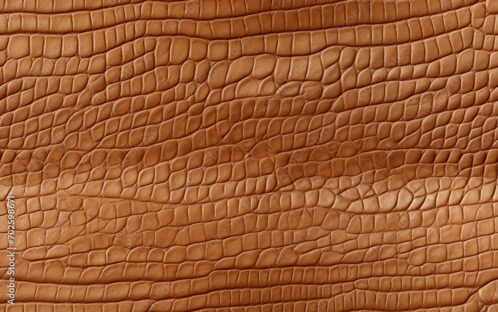 Fototapeta premium Crocodile Scaled Light Brown Texture