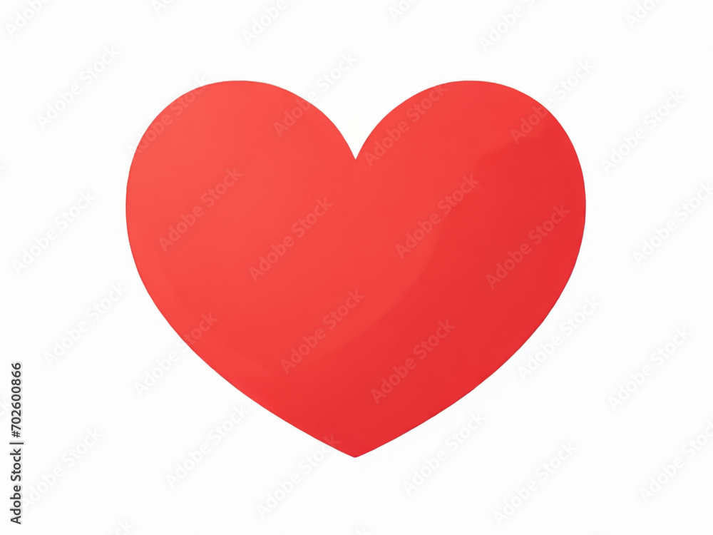 Red heart isolated on white Red heart isolated on white