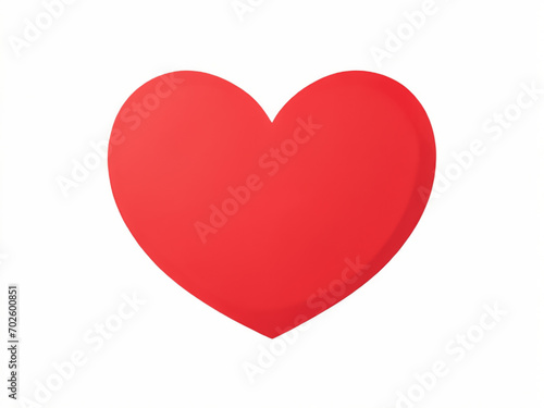 Free Download Red heart isolated on white - GFXLoad