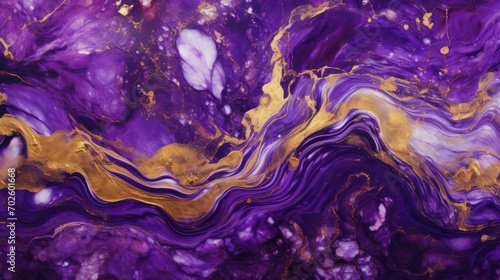 Richly Textured Purple and Gold Stone