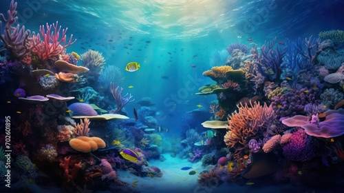 Captivating Underwater World: Coral Close-Up © sitifatimah