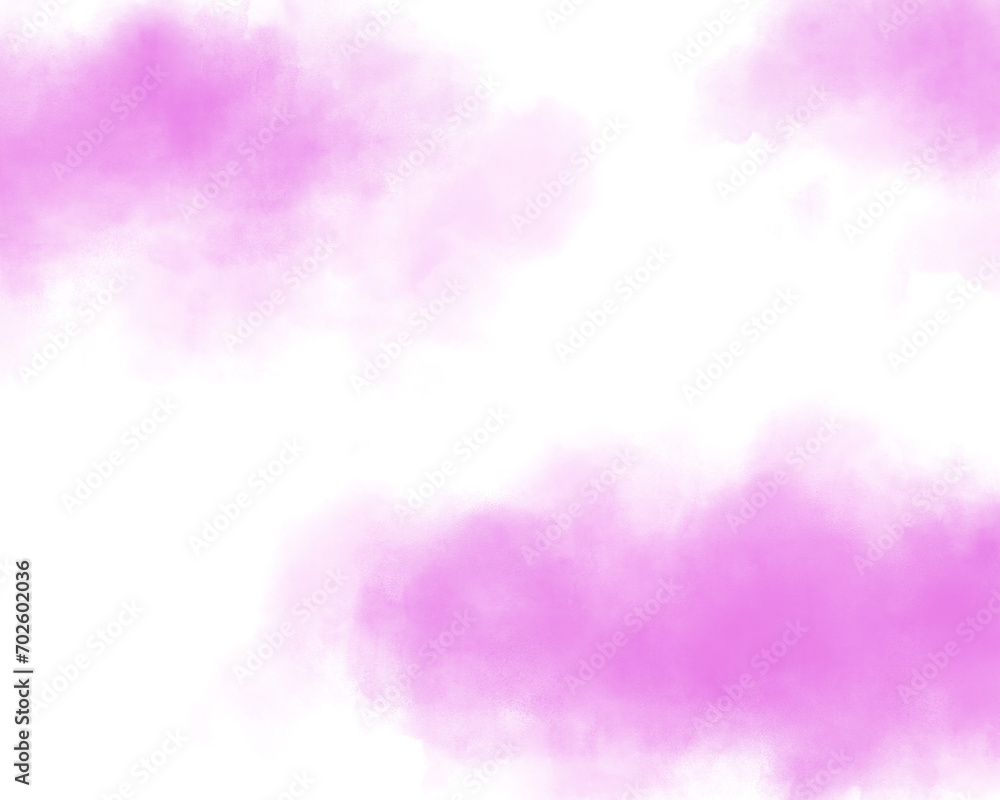 ピンクの夕焼け雲のイラスト