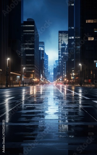Tranquil Night on an Empty Street © sitifatimah