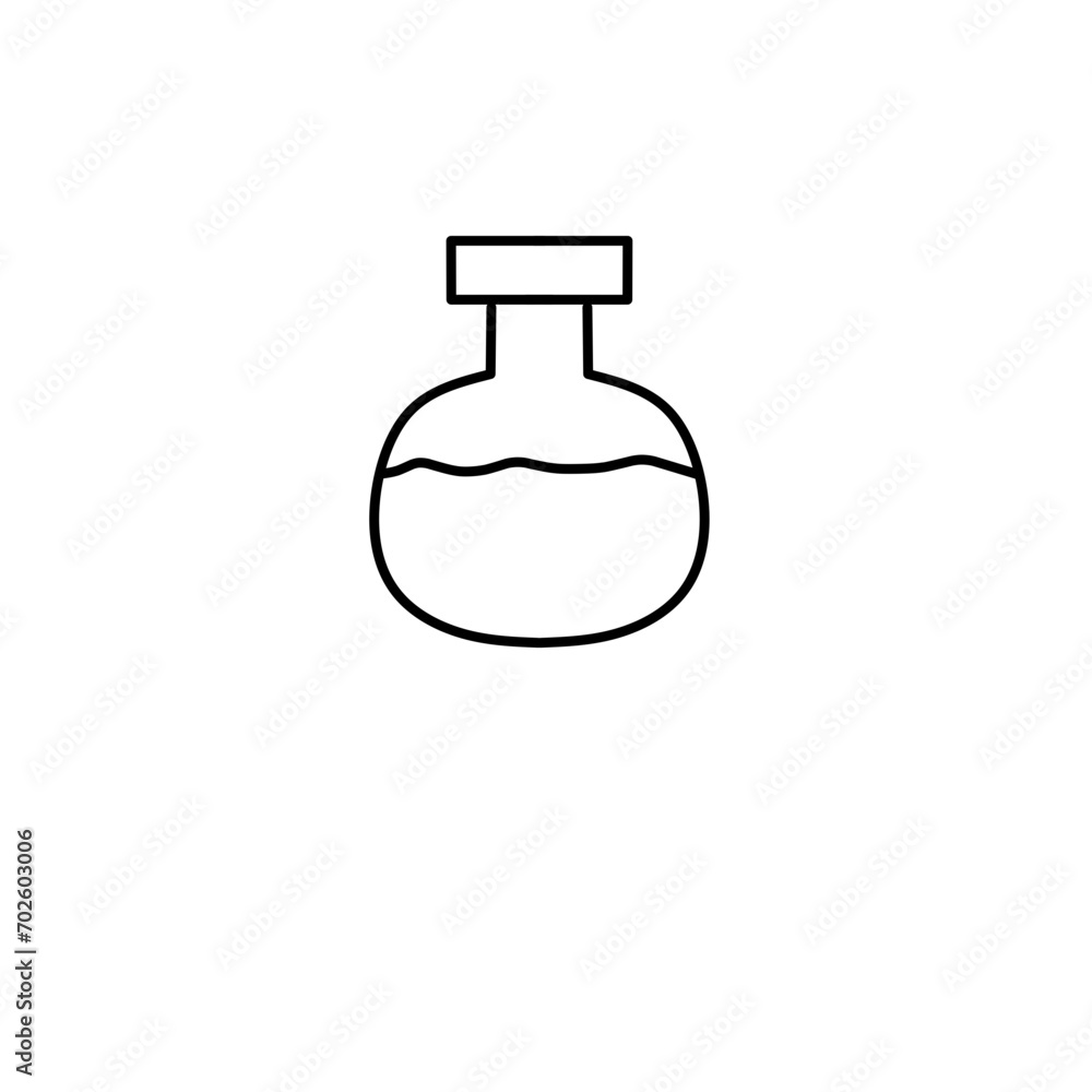 Simple Laboratory Flask Icon Simple Laboratory Flask Icon