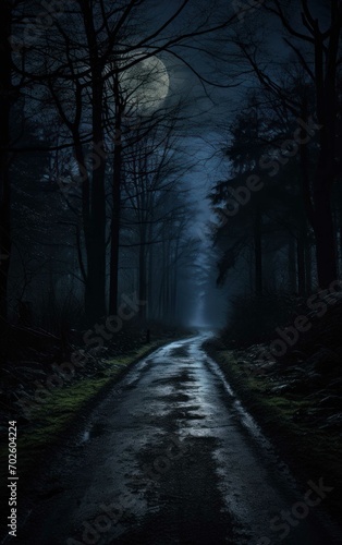 Moonlit Desolate Path