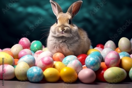 easter bunny and eggs © Aliaksei