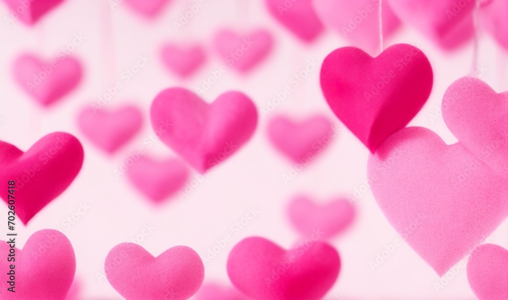 Red and white hearts bokeh as background for Valentine's day from AI Generative Red and white hearts bokeh as background for Valentine's day from AI Generative