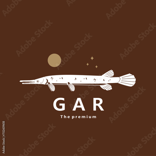 animal GAR natural logo vector icon silhouette retro hipster