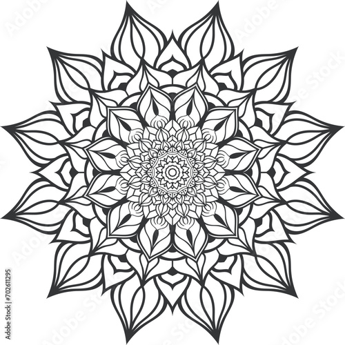 vector Mandala design for invitation card