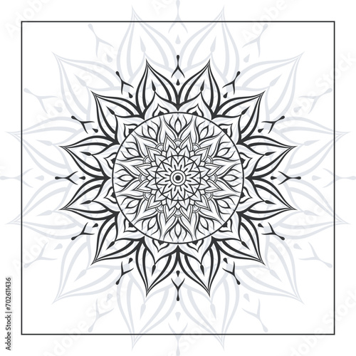 vector Mandala design for invitation card