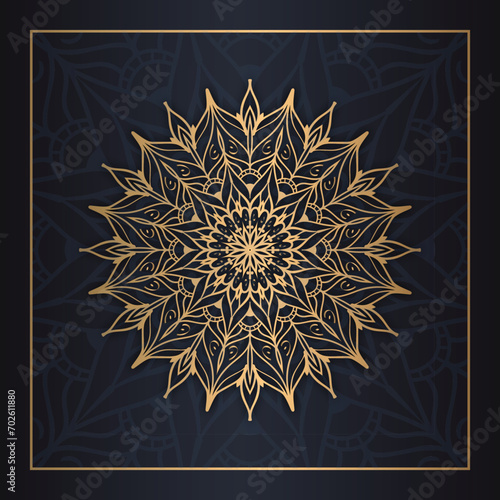 vector Mandala design for invitation card