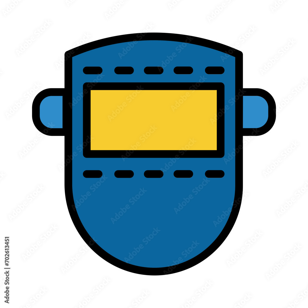 Safety Tool Weld Filled Outline Icon Safety Tool Weld Filled Outline Icon