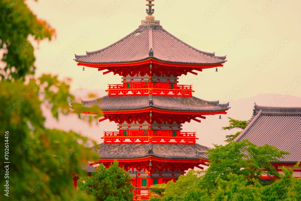 pagoda in the forest pagoda in the forest