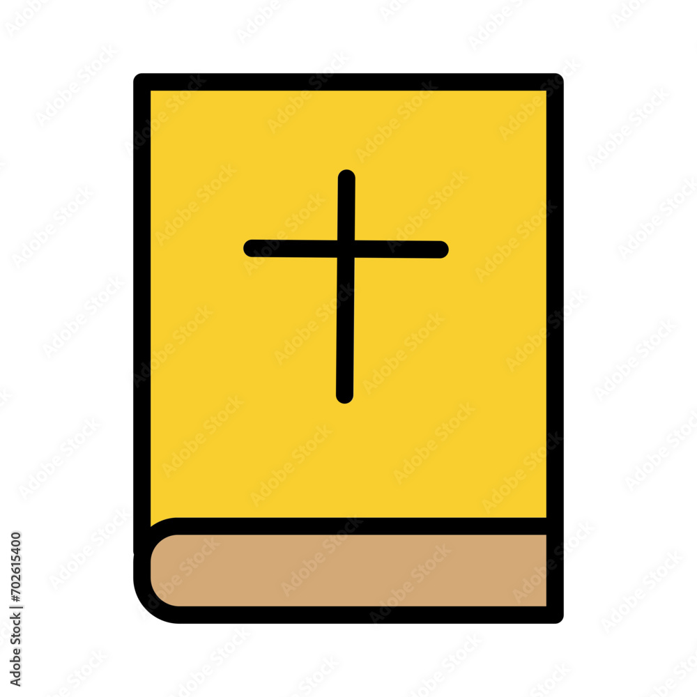 Book Funeral Cross Filled Outline Icon Book Funeral Cross Filled Outline Icon