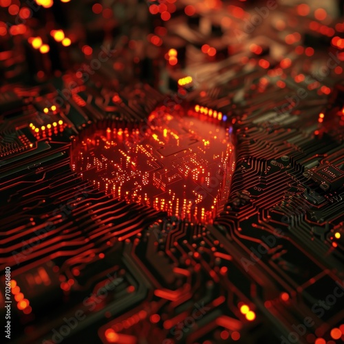 Digital Heart in a Circuit