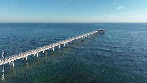 Wallpaper Mural Bridge near Shabla, Bulgaria. Pier, quay in nord-east Bulgaria, Black sea Torontodigital.ca