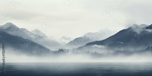 Mist-Enshrouded Mountains Come into View