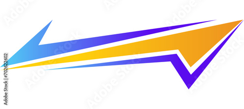 arrow speed yellow and violet racing car livery sticker design background