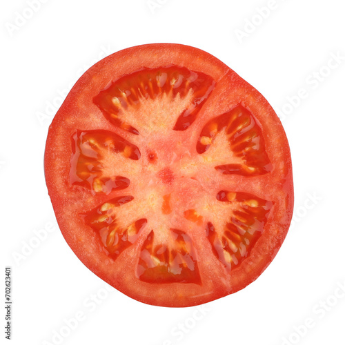 Wallpaper Mural Natural organic village tomato on white background, single half raw tomato, isolated background, clipping path, Torontodigital.ca