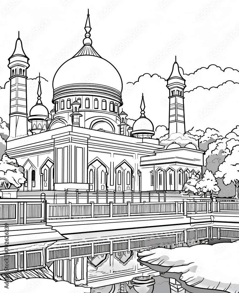 coloring page malaysia