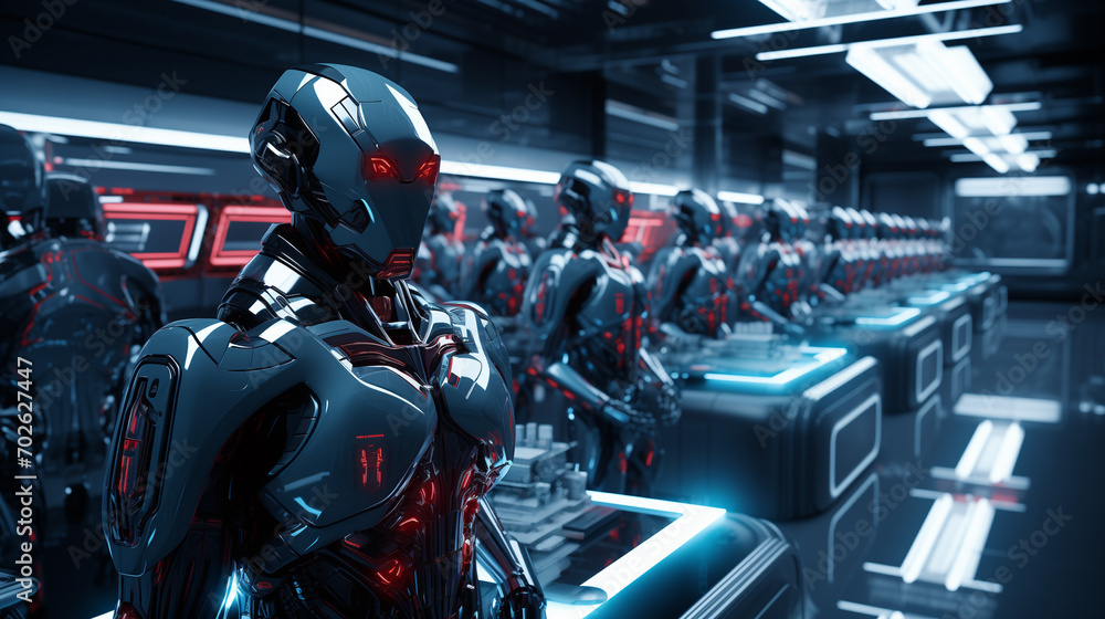 Obraz premium Robots working