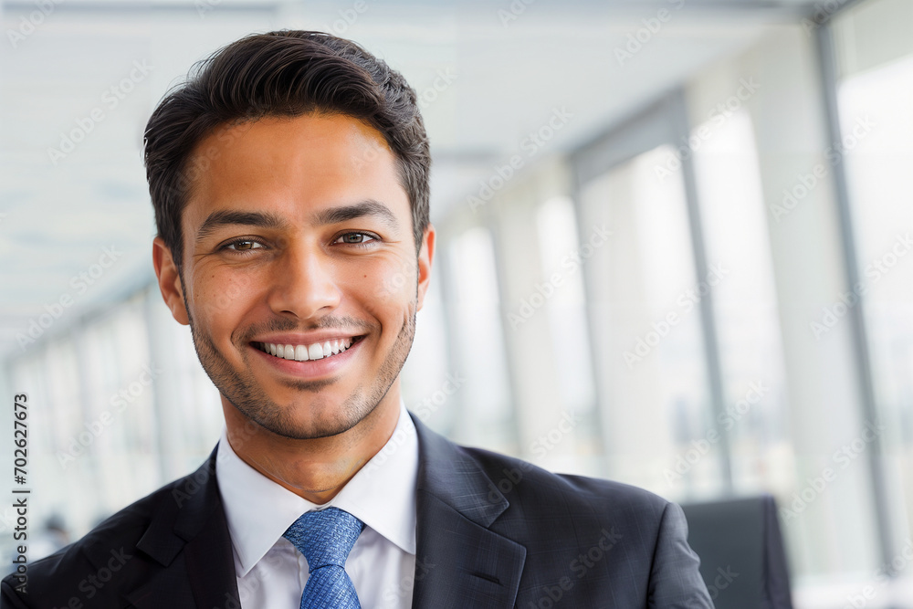 Charming Corporate Leader in Office. Generative AI Charming Corporate Leader in Office. Generative AI