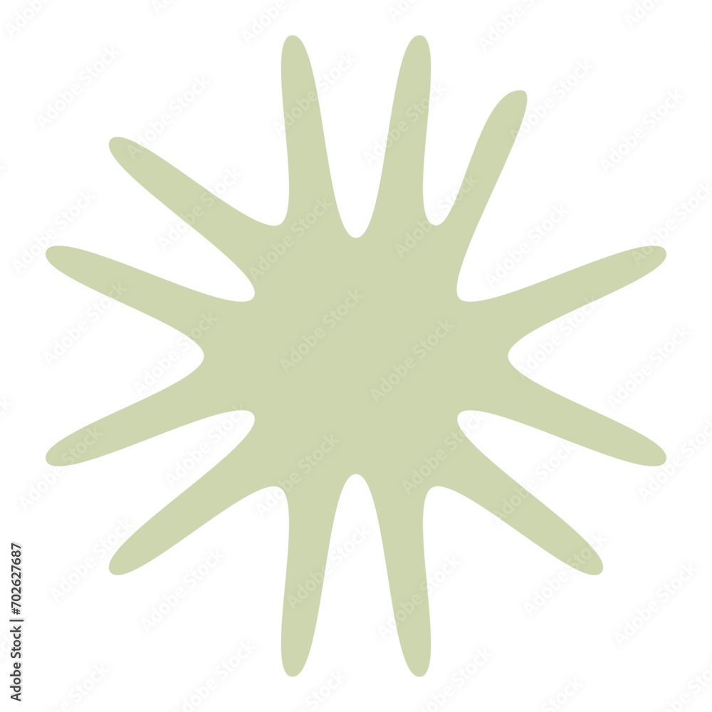 Star icon on a white background, vector illustration. Flat style.