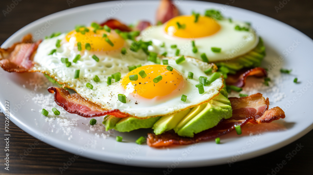 Low carb high fat breakfast