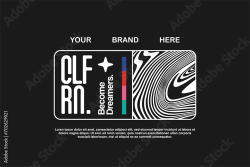 urban tshirt streetwear fashion design vector suitable for printing