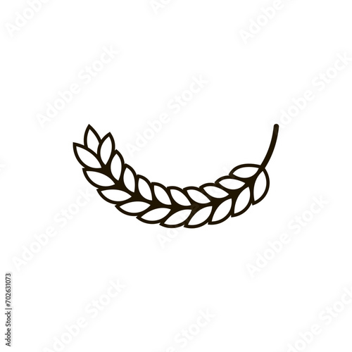 Bent spikelet. A semicircular curved shape.