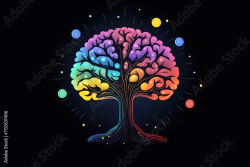 Embark on brain exploration: Witness action potential propagation, mind neural coding. Neuronal thinking connectivity, network by intricate migration, shaping the human brain's intricate architecture photo