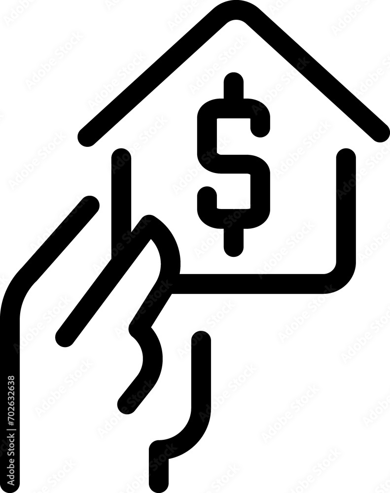 Real estate black icon Real estate black icon
