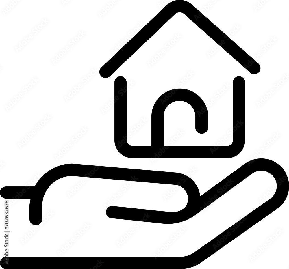 Real estate black icon Real estate black icon
