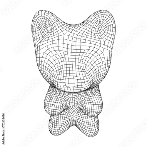 Gummy bear. Jelly fruit candy