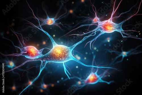 Neuronal learning, 3d neurons forge new connections, strengthening the brain's cognitive abilities, Neurons in the brain act as messengers, brain's neurons fire in synchrony, deep concentration focus