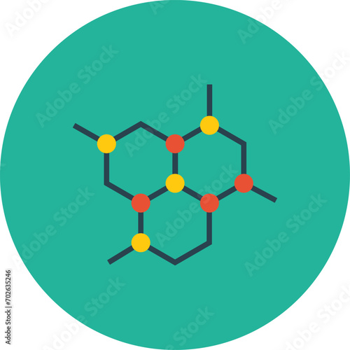 structure of a molecule. medical icon vector png. medical symbol icon png. medicinal, therapeutic, cathartic, curative, healing, preventive, prophylactic and doctor icon design.