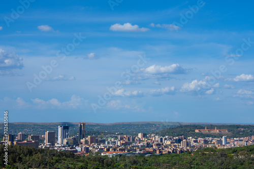 View of the city of Pretoria from the Vootrekkers monument