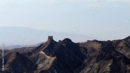The Great Wall in Jiayuguan, China