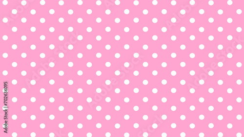 Pink and white polka dots background