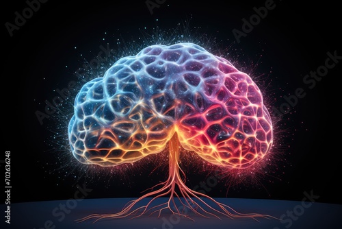 Alpha, beta, theta, delta, gamma Brainwaves. Brain entrainment, neurofeedback, EEG (Electroencephalogram). Mindfulness meditation, binaural beats. Explore brain activity and enhance cognition photo